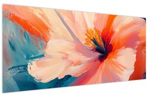 Slika - Oslikani cvijet (120x50 cm)