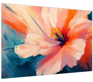 Slika - Oslikani cvijet (90x60 cm)