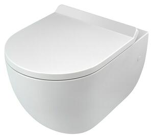 Camargue Zidna WC školjka Rom (Bez ruba, Bez posebne glazure, Oblik ispiranja: Duboko, WC odvod: Vodoravno, Bijele boje)