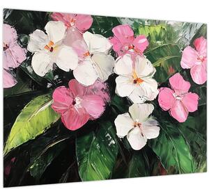 Slika - Ružičasti i bijeli cvjetovi (70x50 cm)