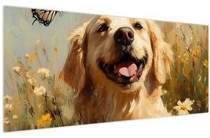 Slika - Sretan psić (120x50 cm)