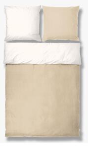 Bijela/bež posteljina za krevet za jednu osobu/za produženi krevet od pamučnog perkala 140x220 cm Shades – Mette Ditmer Denmark