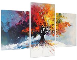Slika - Šareno drvo (90x60 cm)