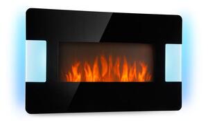 Klarstein Belfort Light & Fire, električni kamin, 1000/2000 W, daljinski upravljač, crni