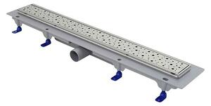 LIV Podna tuš kanalica Galaxy M 750 (Duljina rešetke: 75 cm, Srebrna)