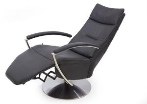 Kožna relax fotelja ES04 - Hukla-Antracit