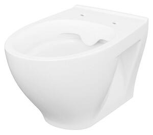 Camargue New York Zidna WC školjka (Bez ruba, Bez posebne glazure, Oblik ispiranja: Duboko, WC odvod: Vodoravno, Bijele boje)