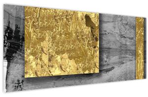Slika - Zlatni kvadrati N⁰2 (120x50 cm)