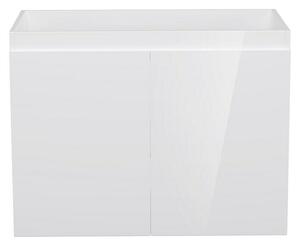 Camargue Espacio Kupaonski ormarić za ugradbeni umivaonik (60 x 46 x 60 cm, 2 vrata, Gama bijela sjaj)