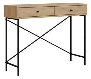 Pomoćni stol s pločom stola u dekoru hrasta u prirodnoj boji 35x110 cm Titan – Marckeric