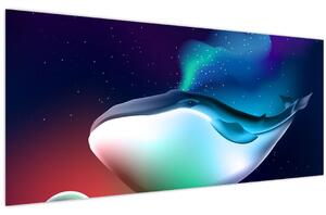 Slika - Kit u svemiru (120x50 cm)