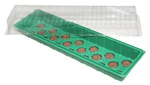Floraworld Sobni plastenik (D x Š x V: 54,5 x 15,5 x 12 cm, Zelene boje, S 20 tresetnih posuda)