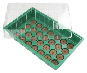 Floraworld Sobni plastenik (D x Š x V: 35,5 x 22 x 12,5 cm, Zelene boje, S 28 tresetnih posuda)