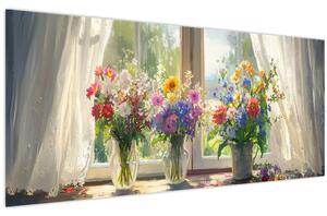 Slika - Buket kraj prozora (120x50 cm)