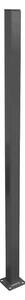 Reta Stup za ograde s bazom (Visina: 63 cm, Antracit, Metal)