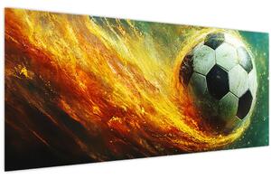 Slika - Nogometna lopta u letu (120x50 cm)