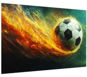 Slika - Nogometna lopta u letu (90x60 cm)