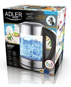 Adler water heater with temperature control 1.7L 2200W