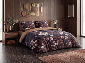 Obostrana posteljina DUO SENSE ARVENA tamno siva mikropliš/flanel Dimenzije posteljine: 70 x 90 cm | 140 x 220 cm