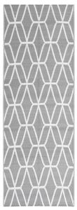 VidaXL Vanjski tepih sivi 80 x 250 cm PP
