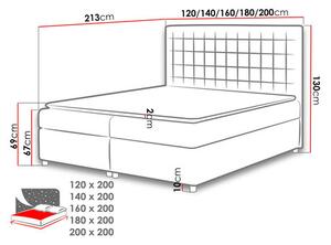 Zondo.hr Bračni krevet 180 cm Azanat (boja tinte). 1121760