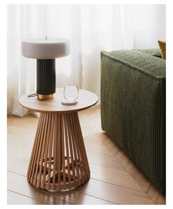 Bijelo-zelena stolna lampa s metalnim sjenilom (visina 37,5 cm) Serenella - Kave Home