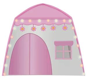 Dječji šator sa svjetlima FAIRY HOUSE roza