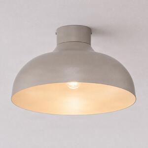 Luminex Stropna svjetiljka Basca, bež, metal, Ø 40 cm, E27, prigušiva, Bež, Dnevni boravak/blagovaonica, Metal