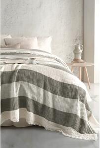 Zeleni pamučni prekrivač za bračni krevet 230x230 cm - Mijolnir
