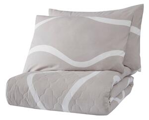 Svijetlo sivi pamučni prekrivač za bračni krevet 200x250 cm Novia - Mijolnir