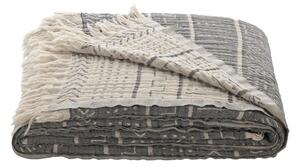 Prekrivač od sivog muslina za bračni krevet 220x240 cm Etno - Mijolnir