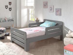 Sivi podesivi dječji krevet Jumper - Vipack, 90 x 140/160/200 cm