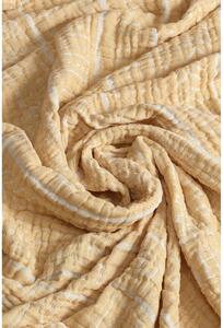 Prekrivač od žutog muslina za bračni krevet 220x240 cm Etno - Mijolnir