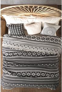 Sivi pamučni prekrivač za bračni krevet 220x240 cm Lima - Mijolnir