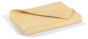 Žuti pamučni prekrivač za bračni krevet 240x260 cm Lines - Mijolnir