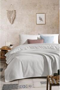 Bijeli pamučni prekrivač za bračni krevet 220x240 cm - Mijolnir