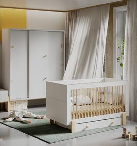 Svijetlo siva ladica ispod dječjeg kreveta 70x140 cm Cube - Pinio