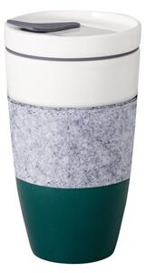 Zeleno-bijela putna šalica Villeroy & Boch Like To Go, 350 ml