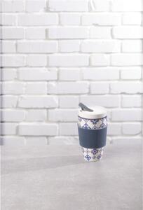 Plavo-bijela porculanska putna šalica Villeroy & Boch Like To Go, 350 ml