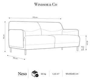 Bež kauč Windsor & Co Sofas Neso, 175 cm