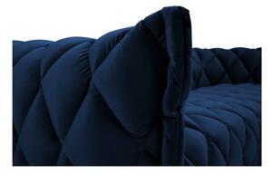Tamno plava baršunasti sofa 228 cm Flandrin – Interieurs 86