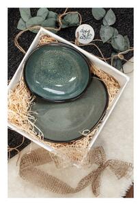 Zeleno-sivi desertni tanjur od kamenine Villeroy & Boch Like Lave, ø 23 cm