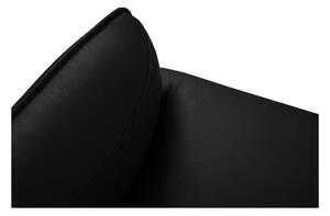 Crna kožna sofa Windsor & Co Sofas Neso, 235 x 90 cm