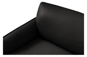 Crna kožna sofa Windsor & Co Sofas Neso, 235 x 90 cm