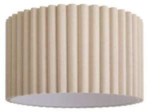 Japandi bež laneno sjenilo za lampu 35/35/20 - Valoviti pojedinačni