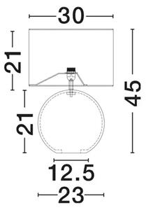EVER 30 STOLNA SVJETILJKA CRNA/TKANINA E27 1X12W IP20 NL9001125