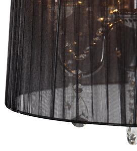 Luster kromirani s crnim 50 cm 5 lampica - Ann-Kathrin
