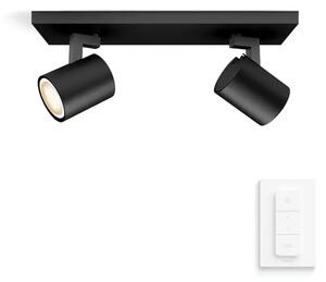 PHILIPS RUNNER HUE REFLEKTOR CRNA 2X4.2W 2200-6500K + DALJINSKI UPRAVLJAČ 8720169320352