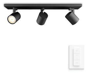 PHILIPS RUNNER HUE REFLEKTOR CRNA 3X4.2W 2200-6500K + DALJINSKI UPRAVLJAČ 8720169320413