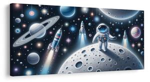 Slika astronaut među planetima